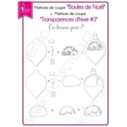 Matrice de coupe Scrapbooking Carterie décoration sapin - Boules de Noël Matrice de coupe Scrapbooking Carterie décoration sapin - Boules de Noël