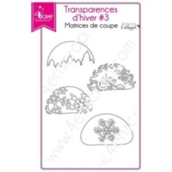 Matrice de coupe Scrapbooking Carterie flocon baie sapin - Transparences d'hiver 3