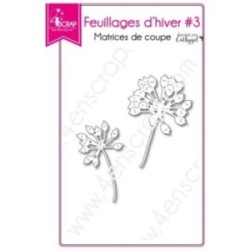 Matrice de coupe Scrapbooking Carterie tige fleur branche - Feuillages d'hiver 3