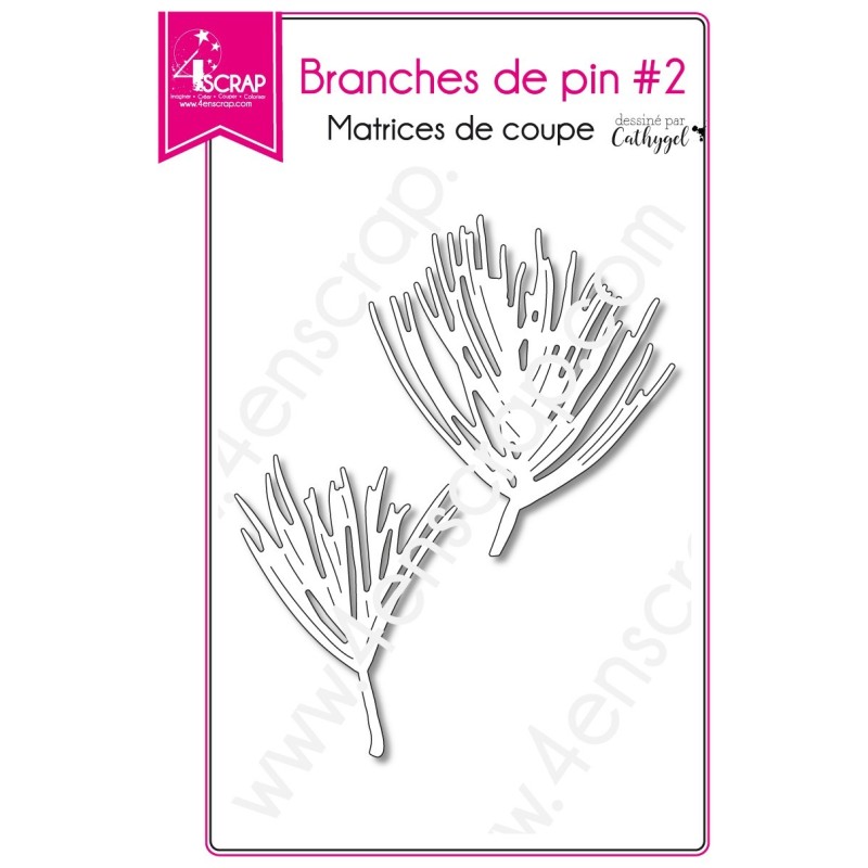 Matrice de coupe Scrapbooking Carterie sapin tige feuille - Branches de pin 2 Matrice de coupe Scrapbooking Carterie sapin tige feuille - Branches de pin 2
