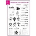 Tampon transparent Scrapbooking Carterie december daily préparatif - Décembre jour après jour 2