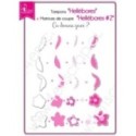 Tampon transparent Scrapbooking Carterie fleur feuille hiver - Hellébores