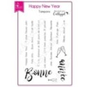 Tampon transparent Scrapbooking Carterie mot bonne année - Happy New Year