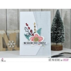 Matrice de coupe Scrapbooking Carterie hiver - Feuilles d'hellébores Matrice de coupe Scrapbooking Carterie hiver - Feuilles d'hellébores