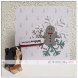 Matrice de coupe Scrapbooking Carterie biscuit étoile noeud - Bonhomme de pain d'épices Matrice de coupe Scrapbooking Carterie biscuit étoile noeud - Bonhomme de pain d'épices