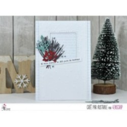 Matrice de coupe Scrapbooking Carterie branche baie - Feuillages d'hiver 2 Matrice de coupe Scrapbooking Carterie branche baie - Feuillages d'hiver 2