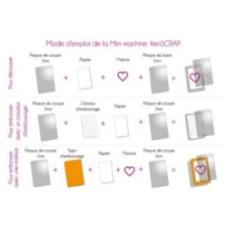 Outil Scrapbooking Carterie recharge - Plaques de coupe x2