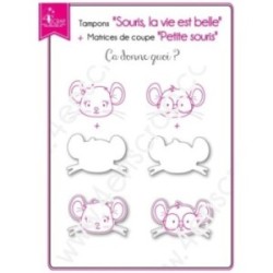 Matrice de coupe Scrapbooking Carterie dent animal enfant - Petite souris Matrice de coupe Scrapbooking Carterie dent animal enfant - Petite souris