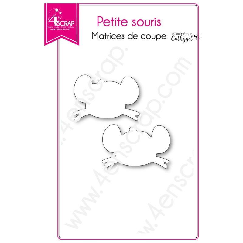 Matrice de coupe Scrapbooking Carterie dent animal enfant - Petite souris Matrice de coupe Scrapbooking Carterie dent animal enfant - Petite souris
