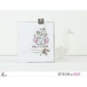 Tampon transparent Scrapbooking Carterie rongeur dent enfant - Souris, la vie est belle
