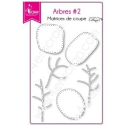 Matrice de coupe Scrapbooking Carterie nature branche tronc - Arbres 2