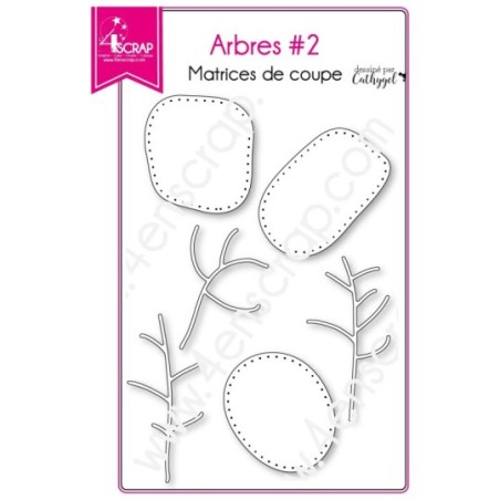 Matrice de coupe Scrapbooking Carterie nature branche tronc - Arbres 2