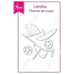 Matrice de coupe Scrapbooking Carterie bébé poussette naissance - Landau Matrice de coupe Scrapbooking Carterie bébé poussette naissance - Landau