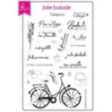 Tampon transparent Scrapbooking Carterie bonheur famille souvenir - Jolie balade