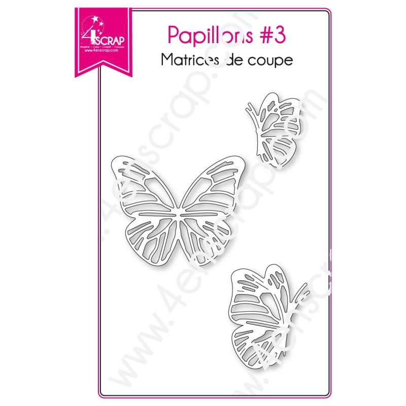 Matrice de coupe Scrapbooking Carterie insecte printemps animal - Papillons 3 Matrice de coupe Scrapbooking Carterie insecte printemps animal - Papillons 3