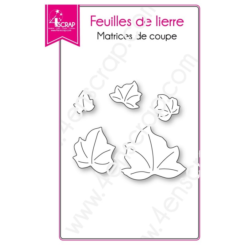 Matrice de coupe Scrapbooking Carterie nature printemps - Feuilles de lierre Matrice de coupe Scrapbooking Carterie nature printemps - Feuilles de lierre