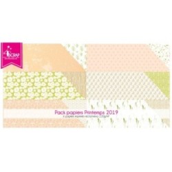 Pack Papier Imprimé Scrapbooking Carterie - Printemps 2019 Pack Papier Imprimé Scrapbooking Carterie - Printemps 2019
