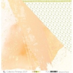 Papier imprimé Scrapbooking Carterie - "Aquarelle saumon sur fond blanc" Papier imprimé Scrapbooking Carterie - "Aquarelle saumon sur fond blanc"