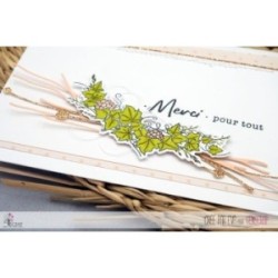 Tampon transparent Scrapbooking Carterie mot texte intemporel - Merci pour tout