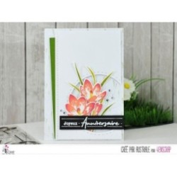 Matrice de coupe Scrapbooking Carterie fleur feuille tige - Crocus Matrice de coupe Scrapbooking Carterie fleur feuille tige - Crocus