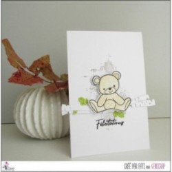 Tampon transparent Scrapbooking Carterie enfant naissance peluche - Bébé 2