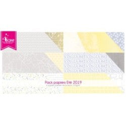Pack Papier Imprimé Scrapbooking Carterie - Eté 2019 Pack Papier Imprimé Scrapbooking Carterie - Eté 2019