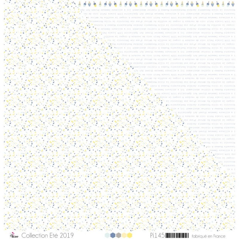 Papier imprimé Scrapbooking Carterie - "Petites tâches multicolores sur fond blanc" Papier imprimé Scrapbooking Carterie - "Petites tâches multicolores sur fond blanc"