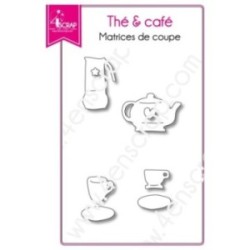 Matrice de coupe Scrapbooking Carterie boisson angleterre tasse - Thé & café