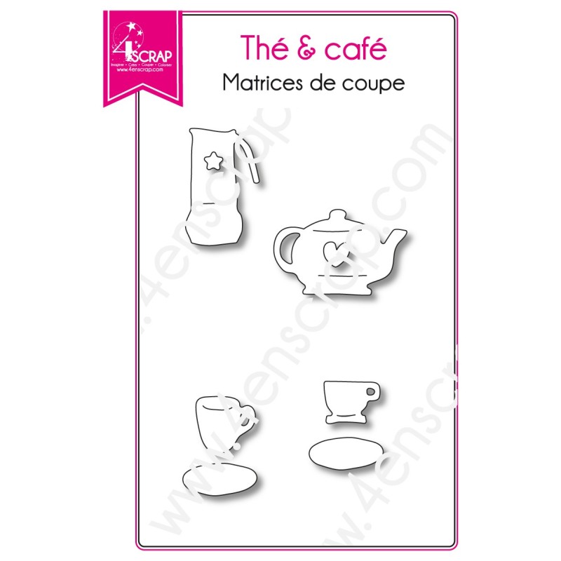Matrice de coupe Scrapbooking Carterie boisson angleterre tasse - Thé & café Matrice de coupe Scrapbooking Carterie boisson angleterre tasse - Thé & café