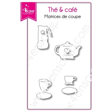 Matrice de coupe Scrapbooking Carterie boisson angleterre tasse - Thé & café