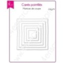 Matrice de coupe Scrapbooking Carterie forme cadre - Carrés pointillés
