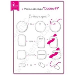 Matrice de coupe Scrapbooking Carterie étiquette forme - Cadres 9