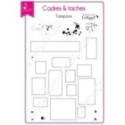Tampon transparent Scrapbooking Carterie mot texte évasion - Cadres &