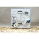 Tampon transparent Scrapbooking Carterie étiquette tableau - Cadres & taches