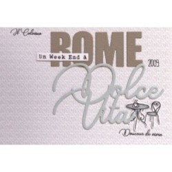 Tampon transparent Scrapbooking Carterie capitale italie ville - Roma Tampon transparent Scrapbooking Carterie capitale italie ville - Roma