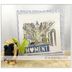 Matrice de coupe Scrapbooking Carterie moment découverte voyage - Mots en transparence Matrice de coupe Scrapbooking Carterie moment découverte voyage - Mots en transparence