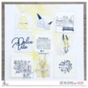 Tampon transparent Scrapbooking Carterie bonheur plaisir instant - Moments heureux