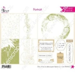 Etiquette à découper Scrapbooking Carterie - Portrait Etiquette à découper Scrapbooking Carterie - Portrait