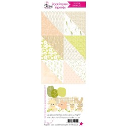 Pack Papier Imprimé Scrapbooking Carterie - Printemps 2019 Pack Papier Imprimé Scrapbooking Carterie - Printemps 2019