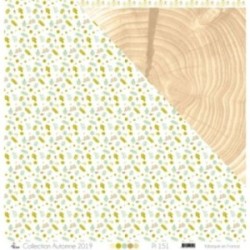 Printed Paper Scrapbooking Card Making - "Yellow & Gray Watercolor on White Background"