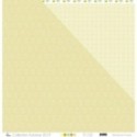 Papier imprimé Scrapbooking Carterie - "briques vertes sur fond blanc"