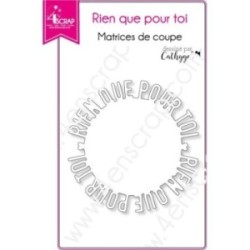 Matrice de coupe Scrapbooking Carterie mot fête évènement - Rien que pour toi Matrice de coupe Scrapbooking Carterie mot fête évènement - Rien que pour toi