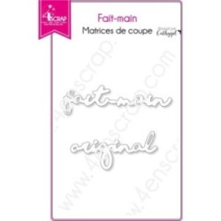 Matrice de coupe Scrapbooking Carterie mot fête évènement - Fait-main