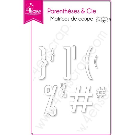 Matrice de coupe Scrapbooking Carterie mot fête évènement - Parenthèses & Cie