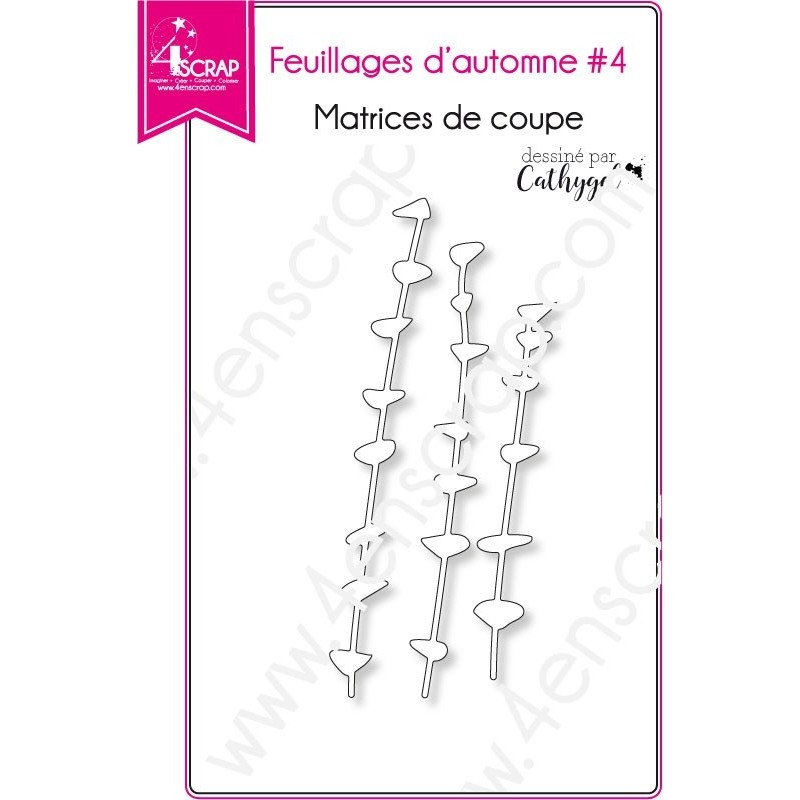 Matrice de coupe Scrapbooking Carterie nature feuille - Feuillages d'automne 4 Matrice de coupe Scrapbooking Carterie nature feuille - Feuillages d'automne 4