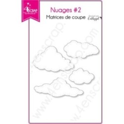 Matrice de coupe Scrapbooking Carterie ciel - Nuages 2