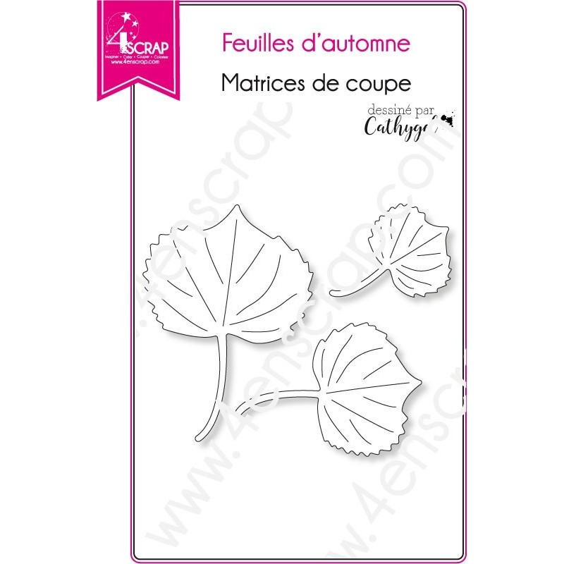 Matrice de coupe Scrapbooking Carterie nature - Feuilles d'automne Matrice de coupe Scrapbooking Carterie nature - Feuilles d'automne