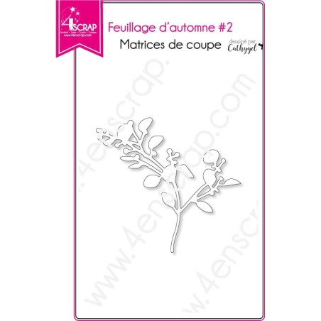 Matrice de coupe Scrapbooking Carterie nature feuille - Feuillages d'automne 2