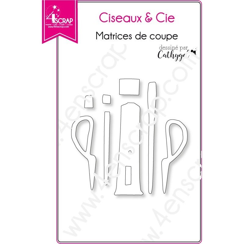 Matrice de coupe Scrapbooking Carterie tube peinture colle- Ciseaux & Cie Matrice de coupe Scrapbooking Carterie tube peinture colle- Ciseaux & Cie