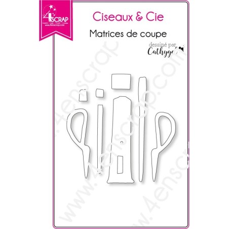 Matrice de coupe Scrapbooking Carterie tube peinture colle- Ciseaux & Cie